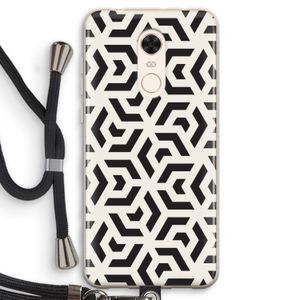 Crazy pattern: Xiaomi Redmi 5 Transparant Hoesje met koord