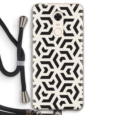 Crazy pattern: Xiaomi Redmi 5 Transparant Hoesje met koord