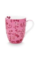 Pip Studio Mok Groot Jolie Bloemen Roze