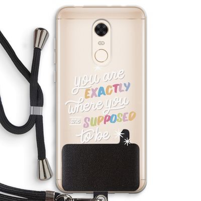 Right Place: Xiaomi Redmi 5 Transparant Hoesje met koord