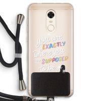 Right Place: Xiaomi Redmi 5 Transparant Hoesje met koord