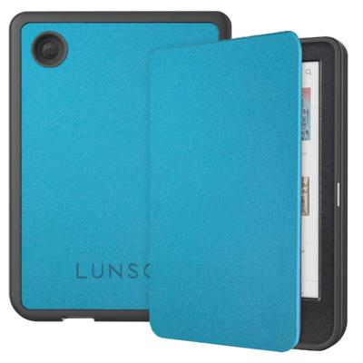 Lunso Kobo Clara BW / Clara Colour hoes (6 inch) - sleepcover - Lichtblauw