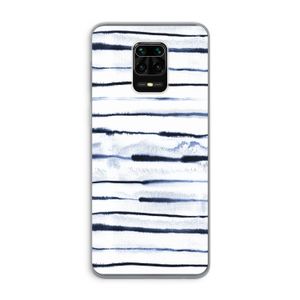 Ink Stripes: Xiaomi Redmi Note 9 Pro Transparant Hoesje