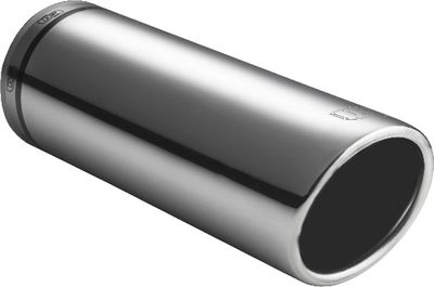 Ulter Sport uitlaatsierstuk Curve 40 60 mm 12 cm RVS zilver Ulter Sport uitlaatsierstuk Curve 40 60 mm 12 cm RVS zilver