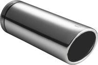 Ulter Sport uitlaatsierstuk Curve 40 60 mm 12 cm RVS zilver - thumbnail