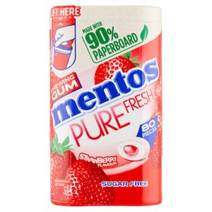 Mentos Mentos - Pure Fresh Gum Strawberry 4 Stuks