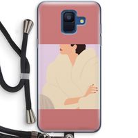 Cosy: Samsung Galaxy A6 (2018) Transparant Hoesje met koord