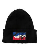 Moncler Grenoble logo-patch virgin-wool beanie - Noir