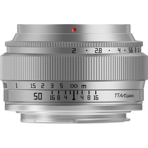 TTArtisan 50mm F2 Canon RF mount Silver OUTLET