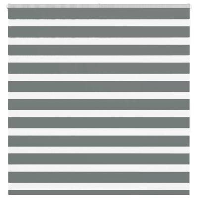 Zebra rolgordijn 145x150 cm stofbreedte 140,9 cm donkergrijs