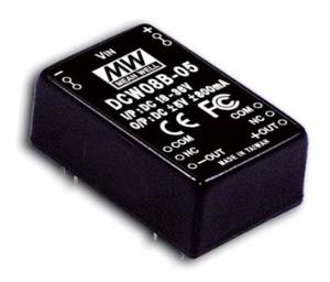 Mean Well DCW08C-05 DC/DC-converter 8 W Aantal uitgangen: 2 x Inhoud 1 stuk(s)