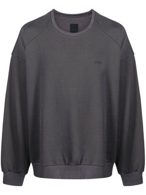Juun.J sweat en coton à logo imprimé - Gris
