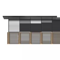 Highlight Hanglamp Perugia 5 lichts L 107 cm brons zwart
