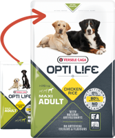 Versele Laga Opti Life adult maxi hondenvoer 12,5 kg - thumbnail