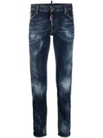 DSQUARED2 jean slim à patch drapeau - Bleu