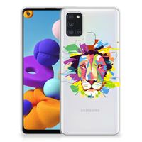 Samsung Galaxy A21s Telefoonhoesje met Naam Lion Color