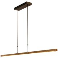 Masterlight Zwarte hanglampReal 3 160cm met goud - 2977-GL-S-P-DW