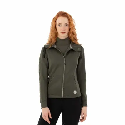 Anky Zipped Hooded Vest donkergroen maat:s Anky Zipped Hooded Vest donkergroen maat:s