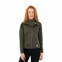 Anky Zipped Hooded Vest donkergroen maat:s