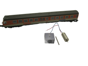micromotor NF005G motor ombouwset voor Fleischmann BR 614 Triebwagenzug