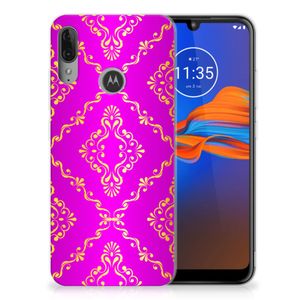 Siliconen Hoesje Motorola Moto E6 Plus Barok Roze