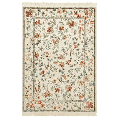 Vloerkleed Oriental Flowers - Crème 300x195cm - Polypropyleen - Dekbed-Discounter.nl