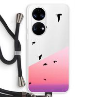 Fly away: Huawei P50 Transparant Hoesje met koord