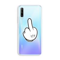 Middle finger black: Huawei P Smart Pro Transparant Hoesje