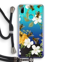 No flowers without bees: Huawei P Smart (2019) Transparant Hoesje met koord
