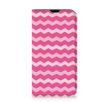 iPhone 13 Mini | Hoesje met Magneet | Waves Pink