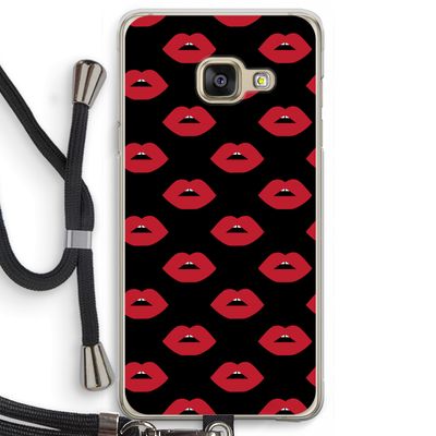 Lips: Samsung Galaxy A3 (2016) Transparant Hoesje met koord
