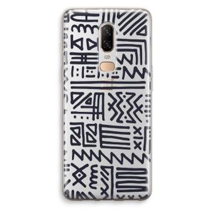 Marrakech print: OnePlus 6 Transparant Hoesje