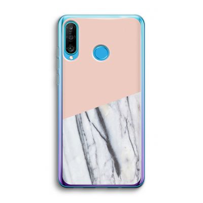 A touch of peach: Huawei P30 Lite Transparant Hoesje