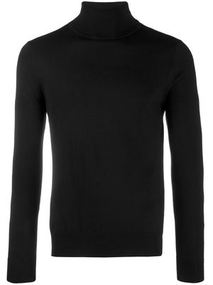 SANDRO pull en maille fine à col roulé - Noir