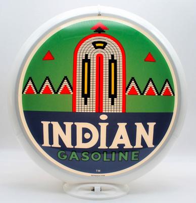 Indian Gasoline Arch Benzinepomp Bol - Glazen Lenzen