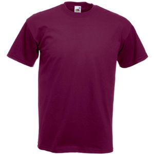 Basic bordeaux rood t-shirt voor heren 2XL (44/56)  -