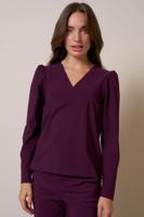 Studio Anneloes Lola Top 13372 T-shirt Lange Mouw 3800 Blackberry