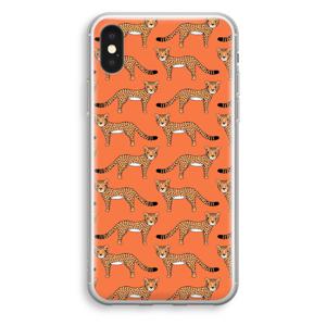 Cheetah: iPhone XS Transparant Hoesje