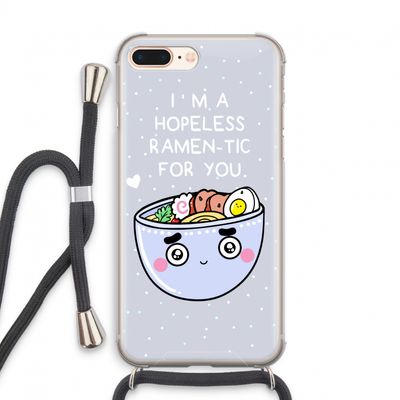 I'm A Hopeless Ramen-Tic For You: iPhone 7 PLUS Transparant Hoesje met koord