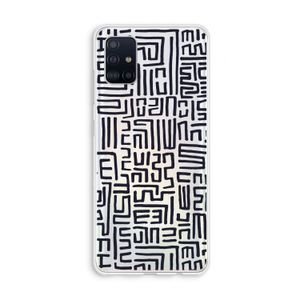 Moroccan Print: Galaxy A51 4G Transparant Hoesje