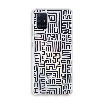 Moroccan Print: Galaxy A51 4G Transparant Hoesje