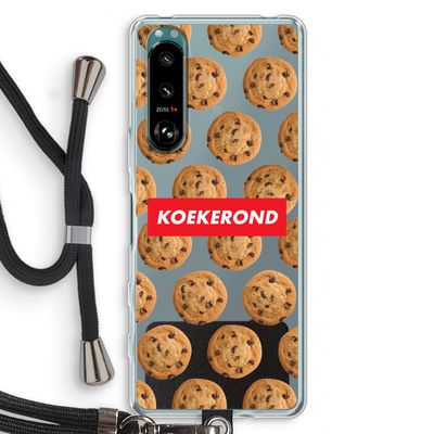 Koekerond: Sony Xperia 5 III Transparant Hoesje met koord