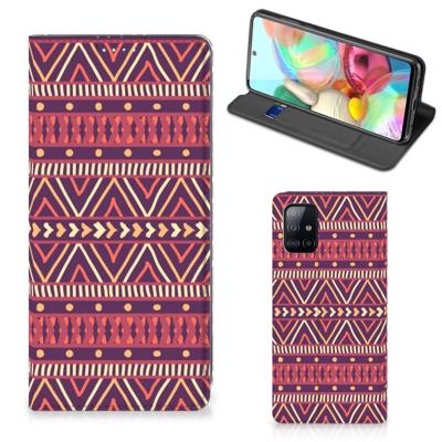 Samsung Galaxy A71 | Hoesje met Magneet | Aztec Paars