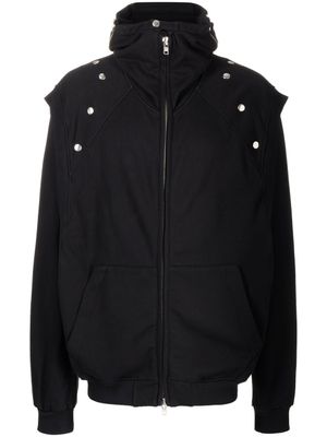 Walter Van Beirendonck veste zippée à capuche - Noir