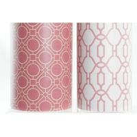 Paraplu DKD Home Decor Canvas Hout Oranje Wit (23 x 23 x 54,5 cm)