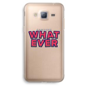 Whatever: Samsung Galaxy J3 (2016) Transparant Hoesje