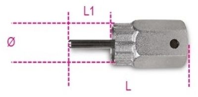 Beta 3984/3 freewheel cassetteafnemer met geleiderpen