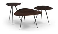 Brix Salontafel Loua Mangohout, Set van 3 stuks - Bruin - Organisch - thumbnail