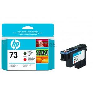 HP 73 matzwarte/chromatisch rode DesignJet printkop HP 73 matzwarte/chromatisch rode DesignJet printkop