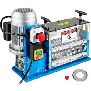 VEVOR Elektrische Draadstripmachine Blauw Elektrische Stripmachine Stripper 1,5-38 mm Automatische Elektrische Draadstripmachine Gemaakt van Aluminium